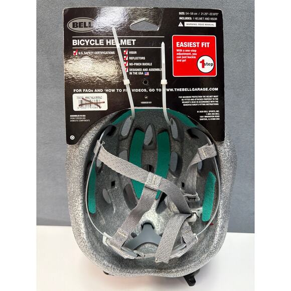 BELL Bicycle Helmet THALIA Adult Ages 14 And Up Adjustable Teal Green New - Picture 3 of 7